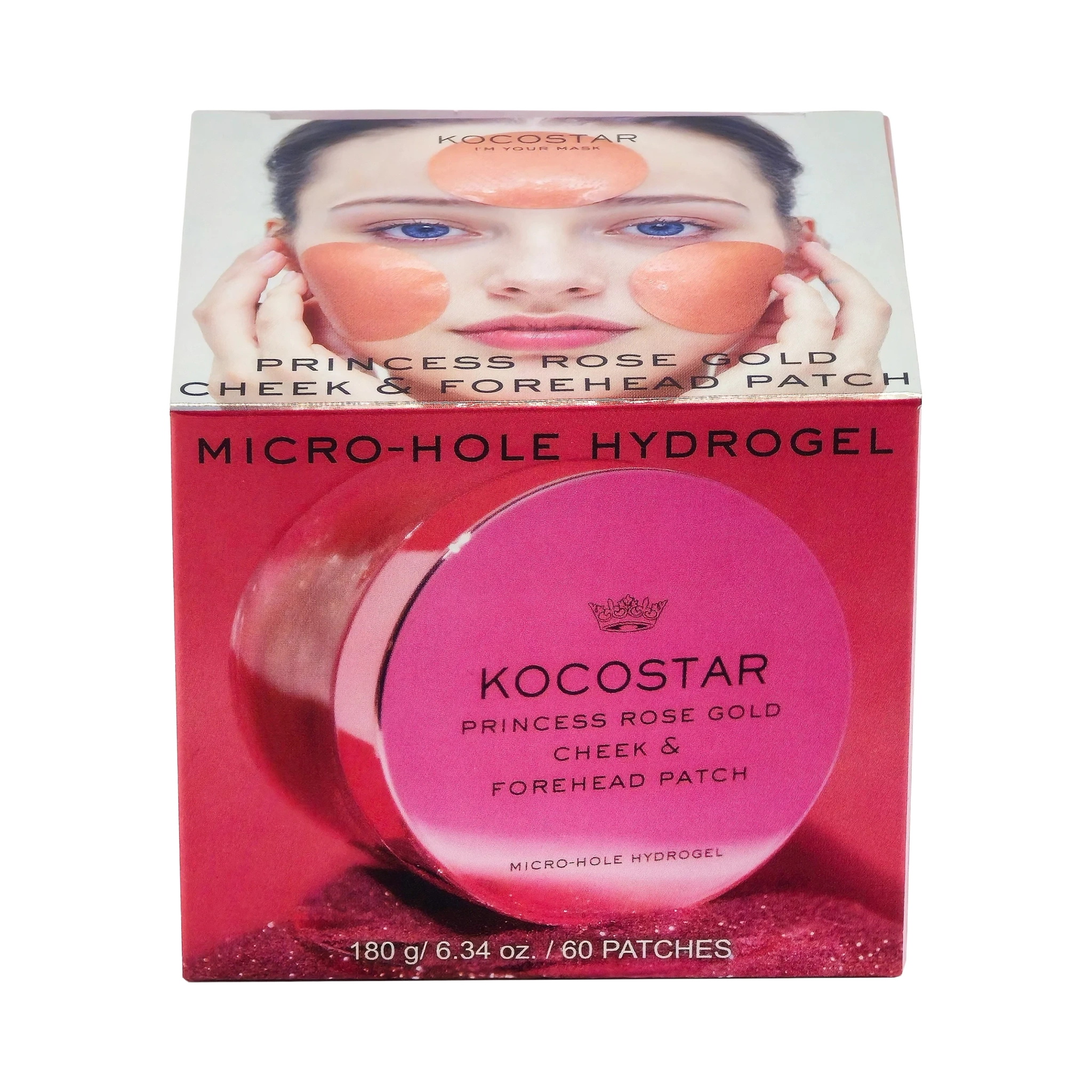 Kocostar Princess Rose Gold Cheek & Forehead Patch with Micro-Hole Hydrogel 60 pcs