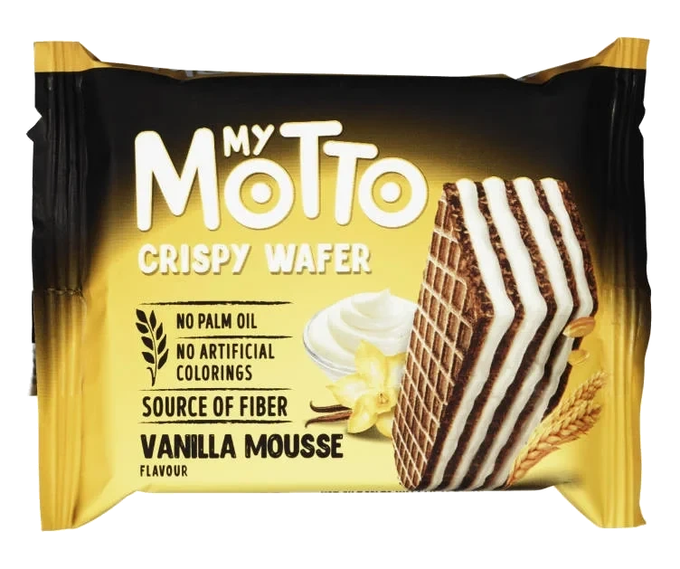 Vaffelkjeks Vanilje 30g My Motto