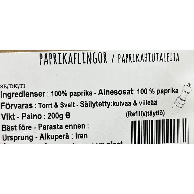 Paprika Flingor