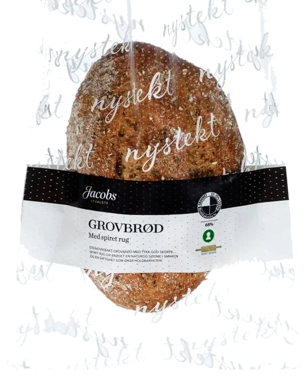 Grovbrød m/Spiret Rug 720g Jacobs Utvalgte