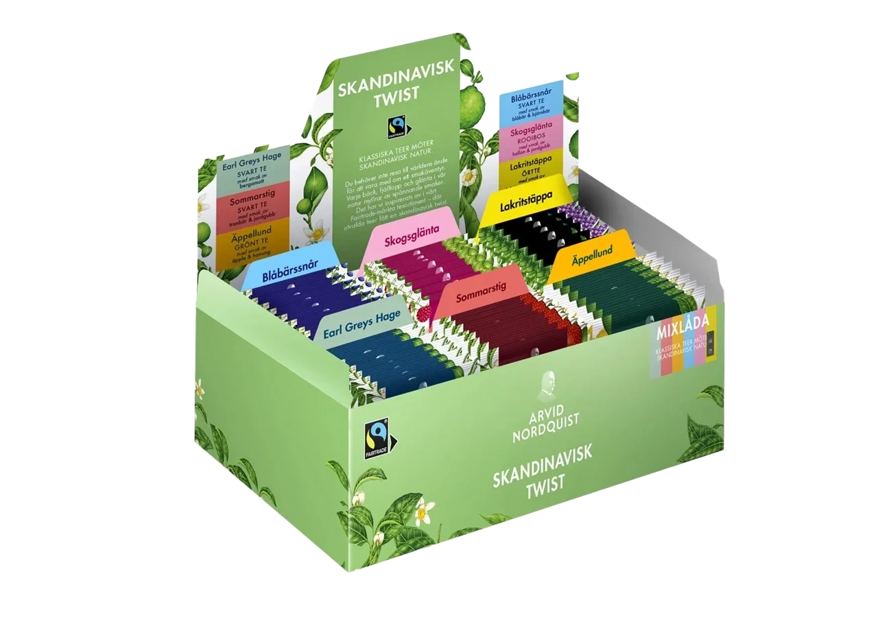 Arvid Nordquist Skandinavisk Twist Mixlåda FairtradeTe 90st