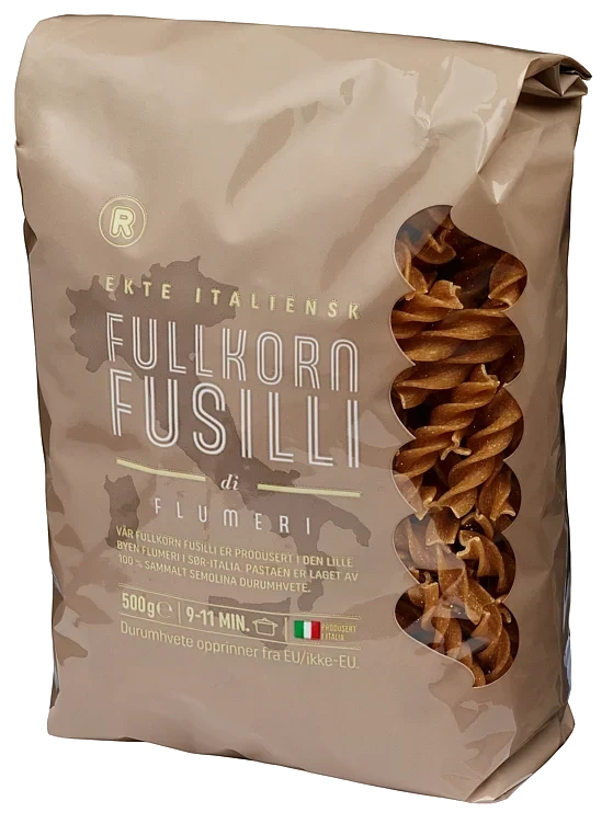 Fusilli fullkorn   500g