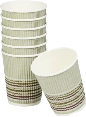 BioPak Pappbeger triple wall stripe