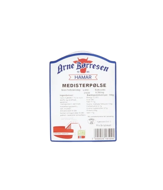 Medisterpølse 350 g Arne Børresen