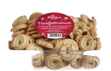 Vaniljekranser 500g Berthas
