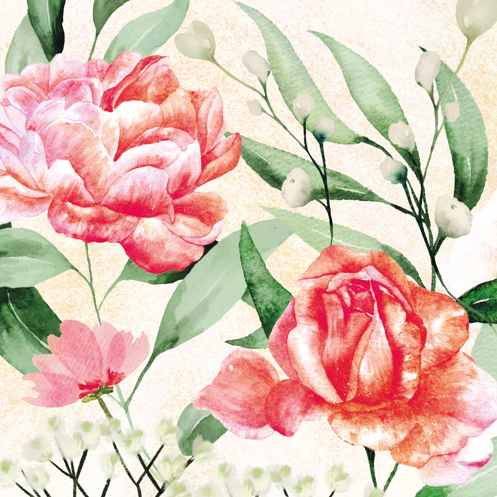 Tissueservett Rose