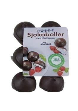 Sjokoboller u/Sukker 6pk Berthas