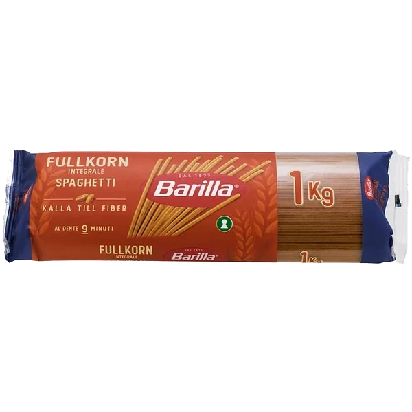 Fullkorn Spaghetti 1kg Barilla