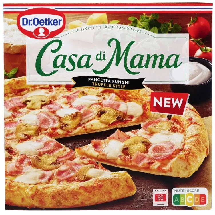 Casa Di Mama Pizza Panc Funghi Truff 407g Dr. Oetker