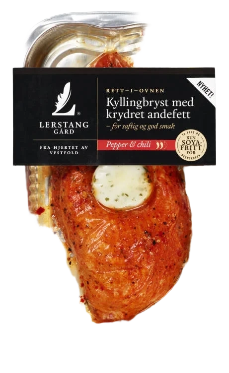 Kyllingbryst Pepper&Chili 240g Lerstang