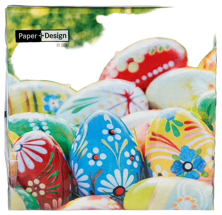 Serviett vibrant eggs 3l 33cm 20stk