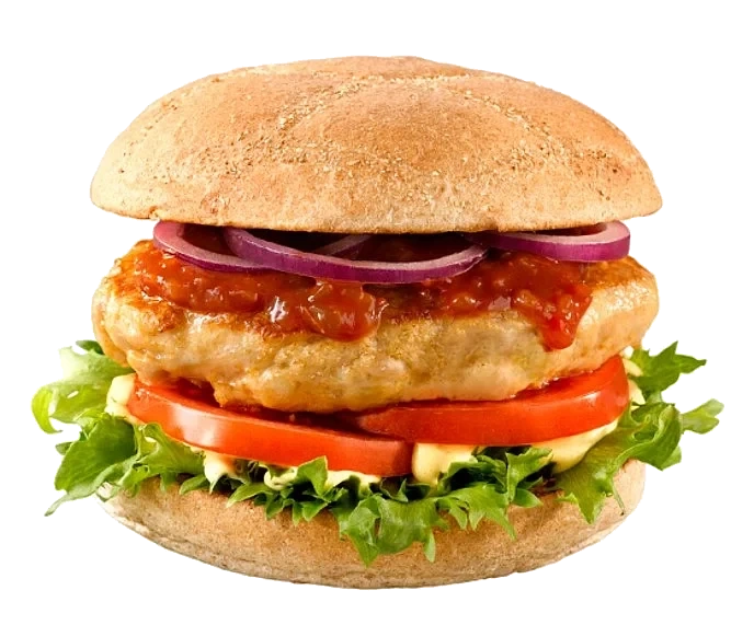 Kyllingburger m/krydder stekt   48x120g