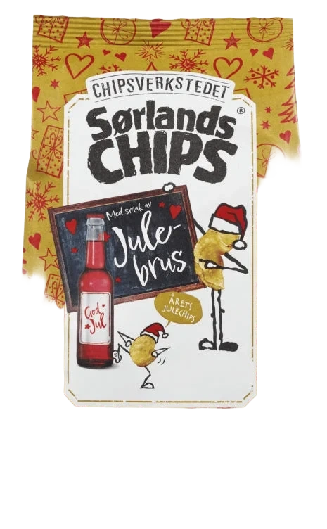 Sørlandschips Julebrus Havsalt 180g