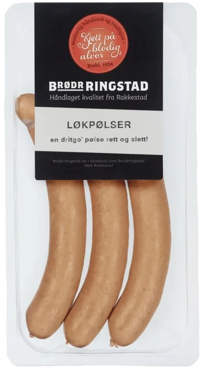 Løkpølser 240g Brødr Ringstad