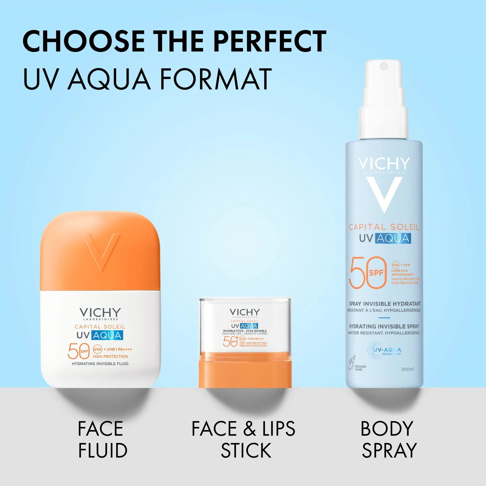 Vichy Capital Soleil UV-Aqua Hydrating Invisible Fluid SPF50, 50 ml