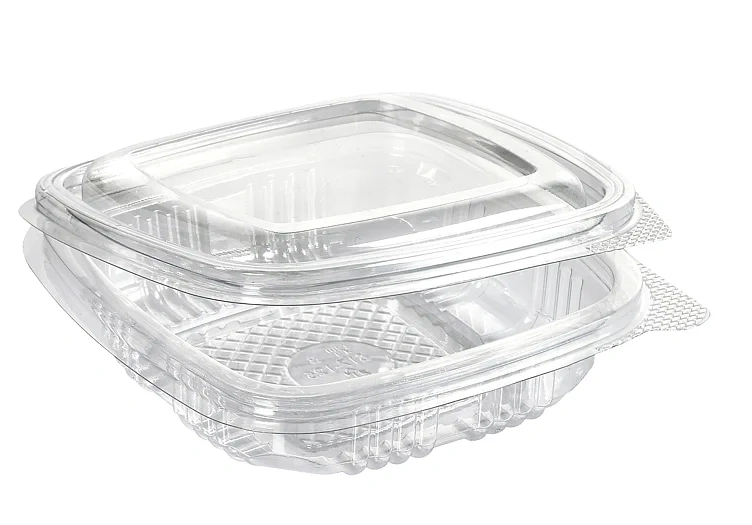 Boks rpet deli 125ml henglset lokk 117x112x29mm  50stk