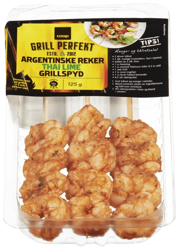 Coop Argentinske Reker Thai Lime 125g