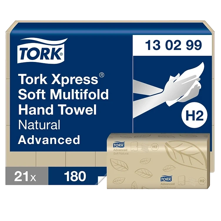 Tork Xpress Myk Multifold Håndtørk Natur H2
