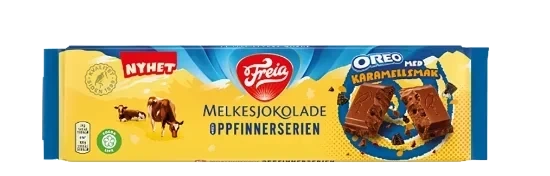 Melkesjokolade Oreo & Karamell 190g