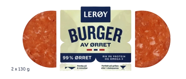 Ørret Burger 260g Lerøy