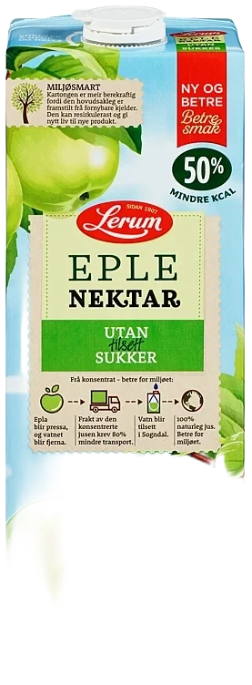 Eplenektar Utan Tilsett Sukker 1.5l Lerum
