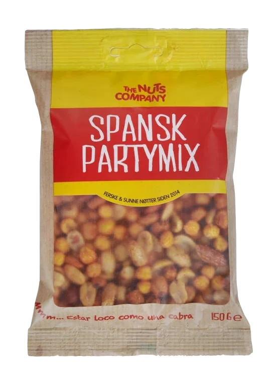 Spansk Partymix 150g The Nuts Company