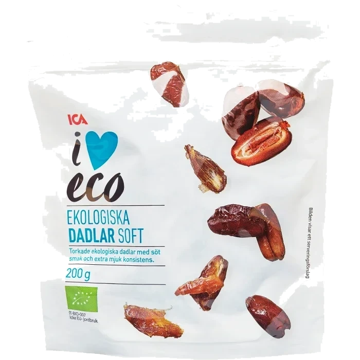 Dadlar Soft Ekologisk 200g ICA I love eco