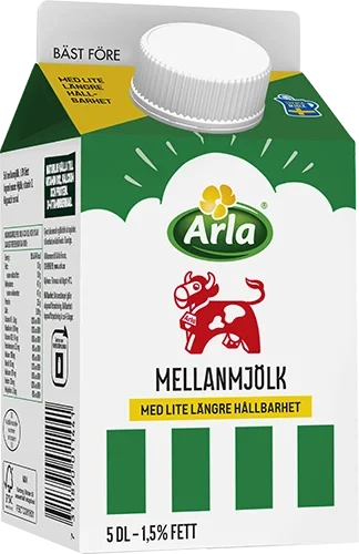 Mellanmjölk 1.5% ESL 5 dl
