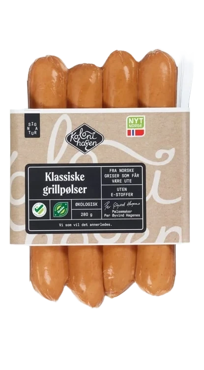 Grillpølser økol.   280g