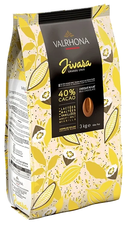 Sjokolade Melk 40% Jivara 3kg Valrhona