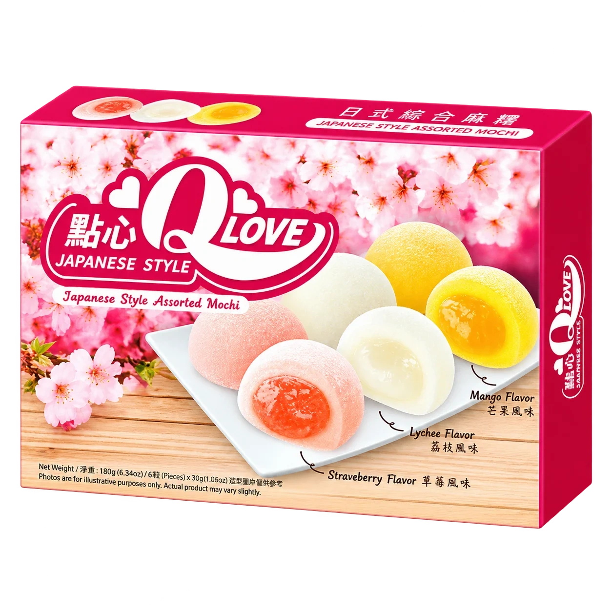 QLove Fruity Mix Mochi 180g