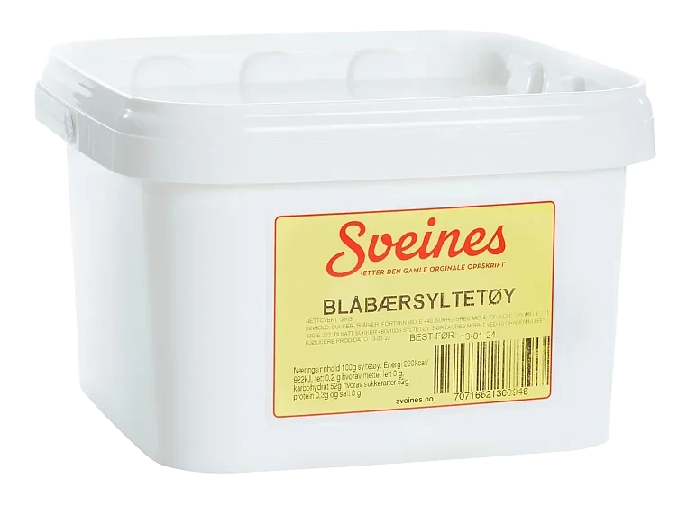 Blåbærsyltetøy 3kg