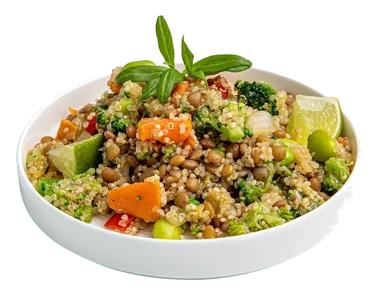 Quinoa pilaff m/linser og brokkoli vegetar  2kg