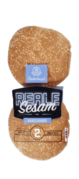 Burgerbrød Sesam 2stk 180g Reale