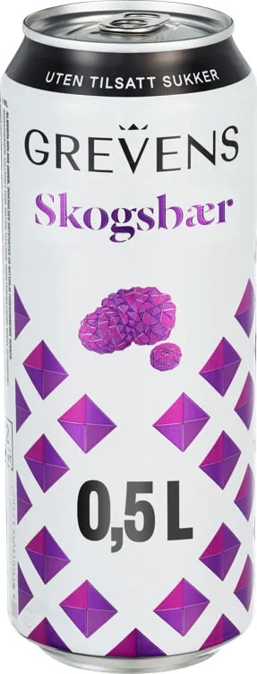 Grevens Cider Skogsbær uten Sukker 0.5l bx