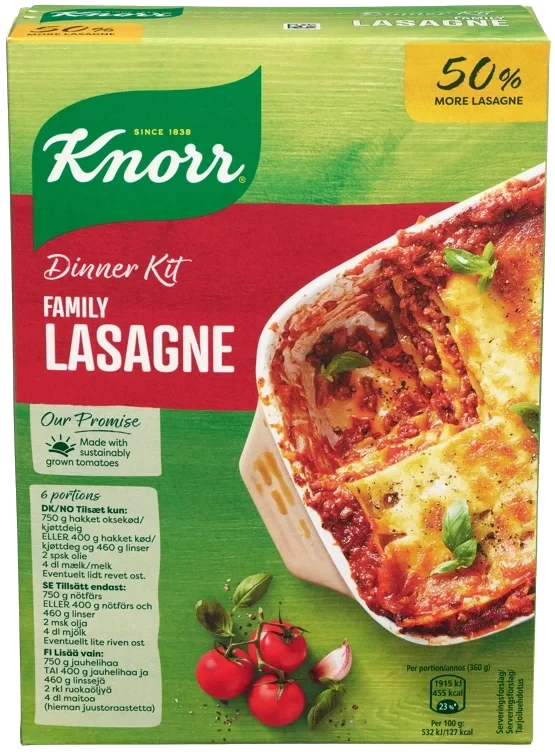 Lasagne mix family  350g