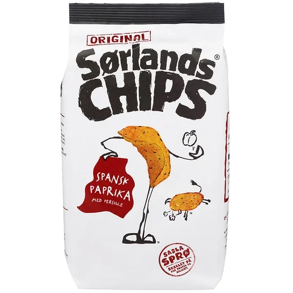 Sørlandschips Original Spansk Paprika 200g