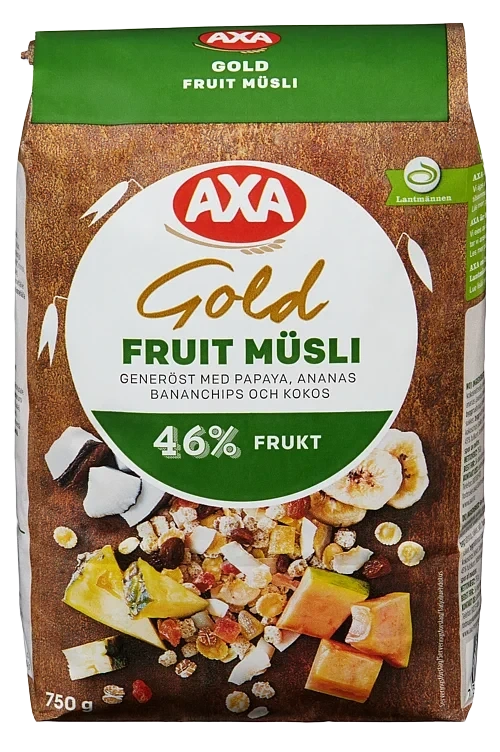 Gold Musli Frukt 750g Axa