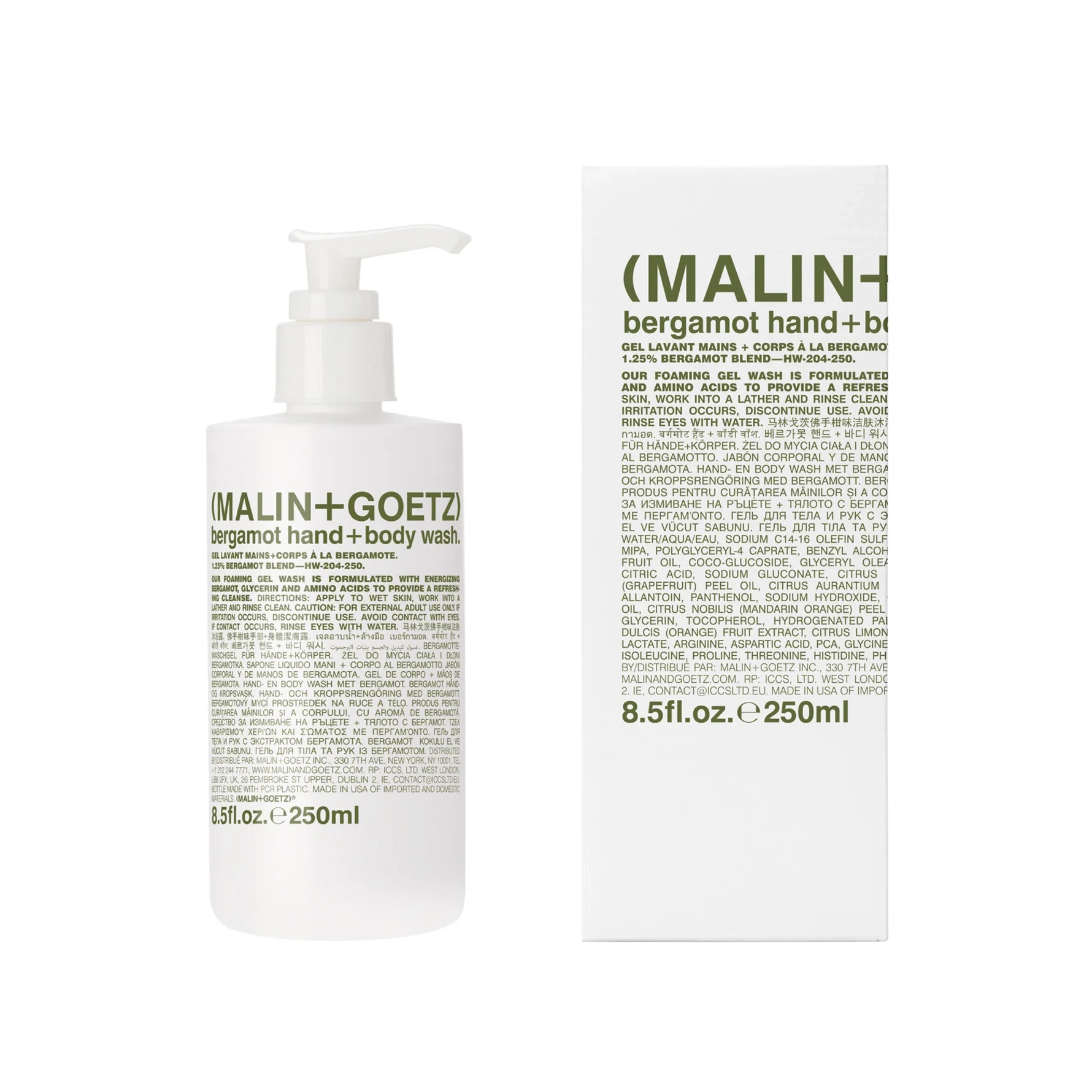 Malin+Goetz Bergamot Hand + Body Wash
