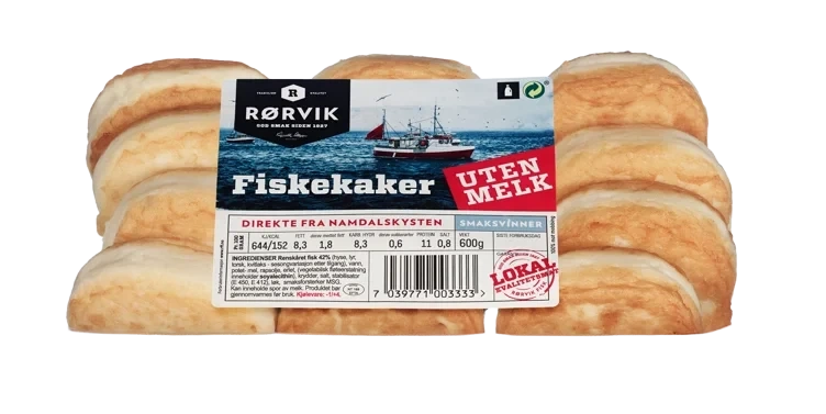 RØRVIK FISKEMAT AS Fiskekaker uten melk