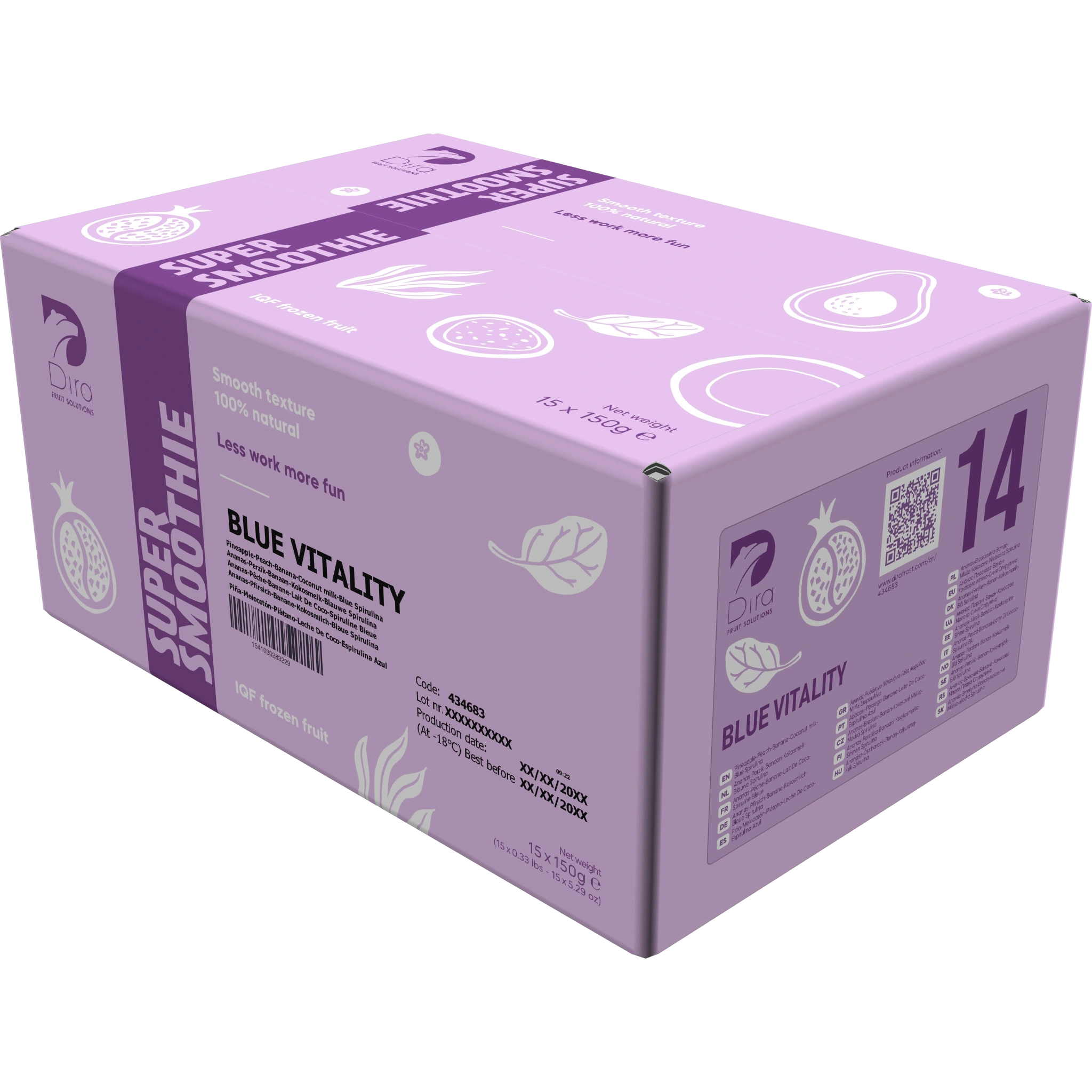 Blå vitalitet Super smoothie Dira