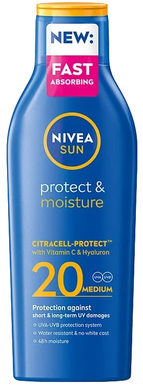 Protect&Moisture Spf20 200ml Nivea Sun