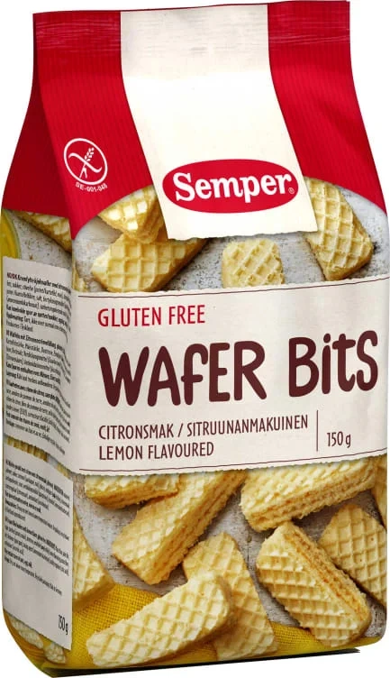 Vaffelkjeks Sitronfyll Gl.Fri 150g Semper