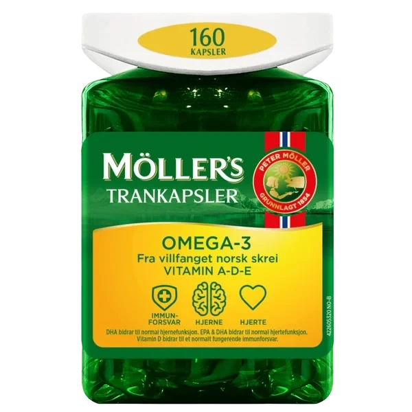 Möller's Trankapsler 160stk