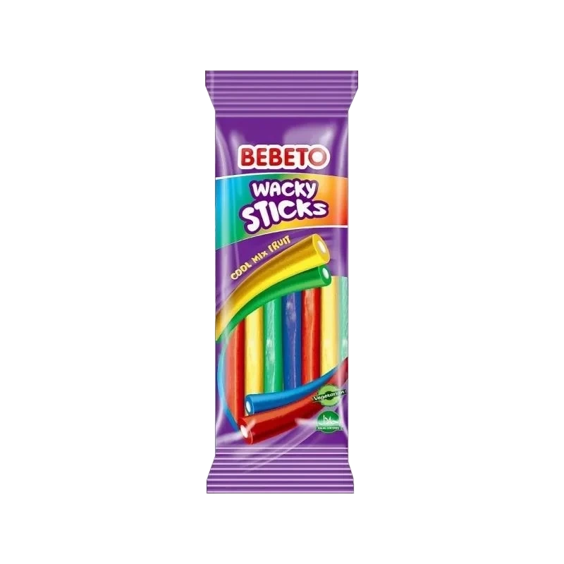 Bebeto Wacky Sticks Mix Fruit 180g