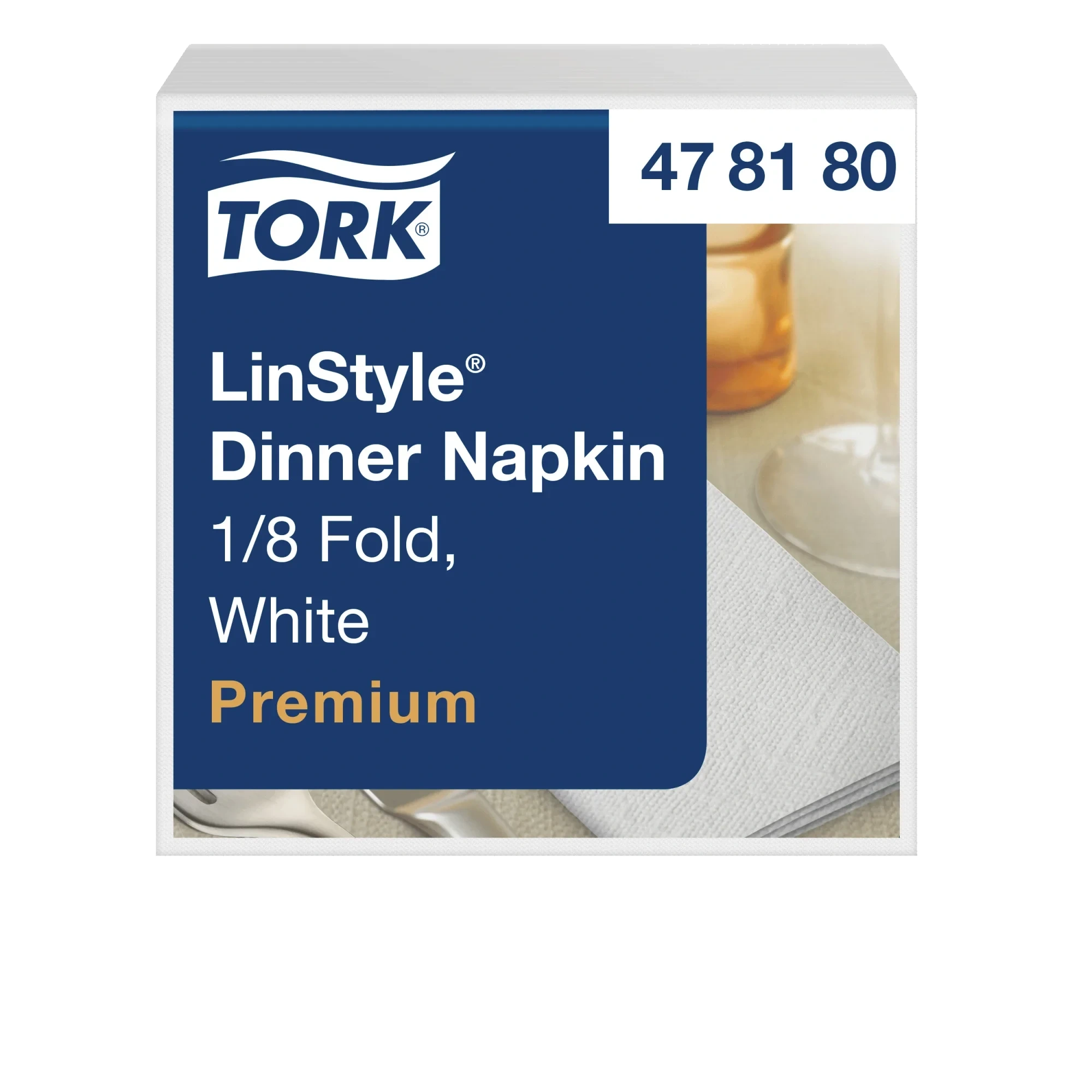 LinStyle® Middagsservett Vit