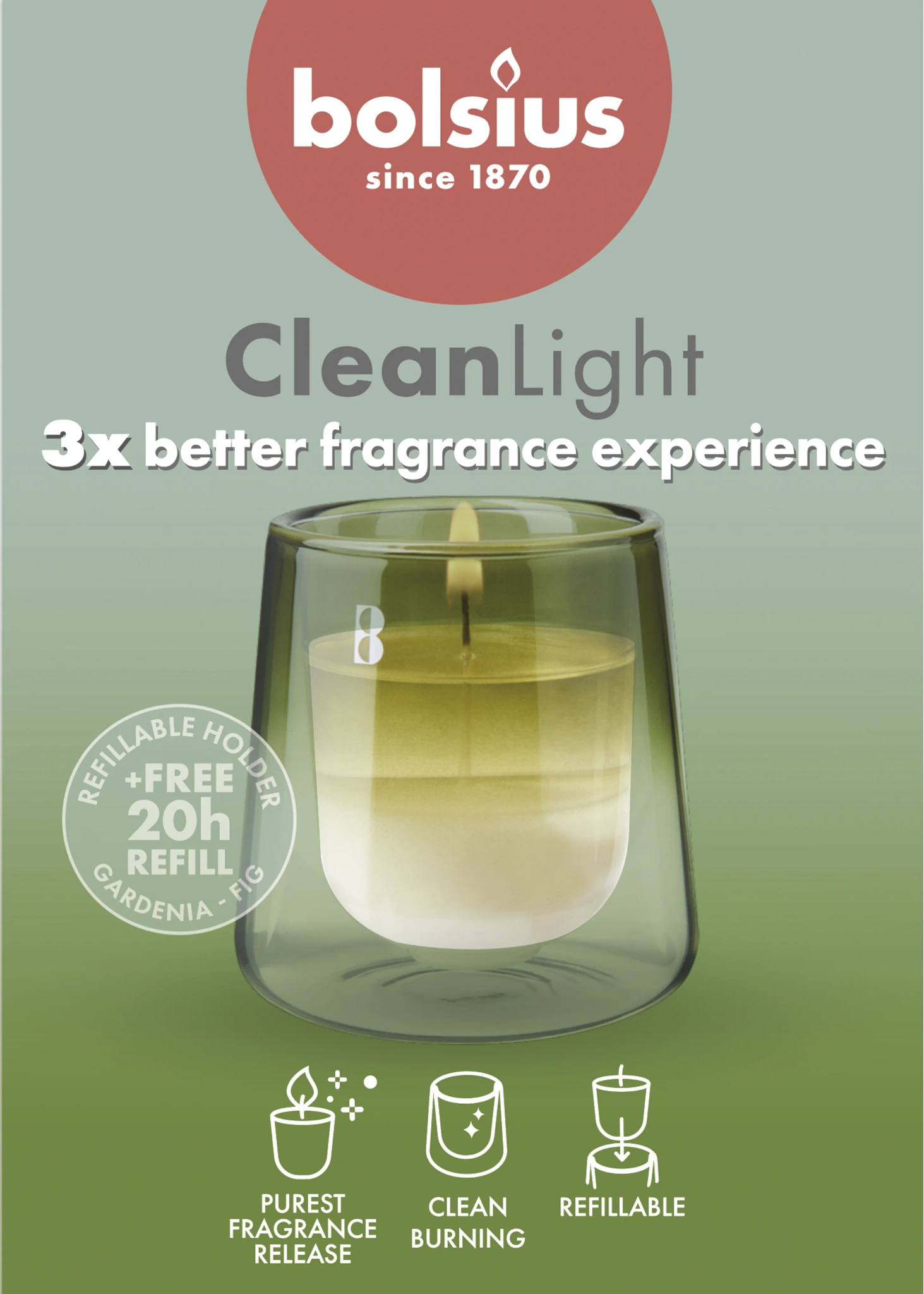 CleanLight hållare Grön