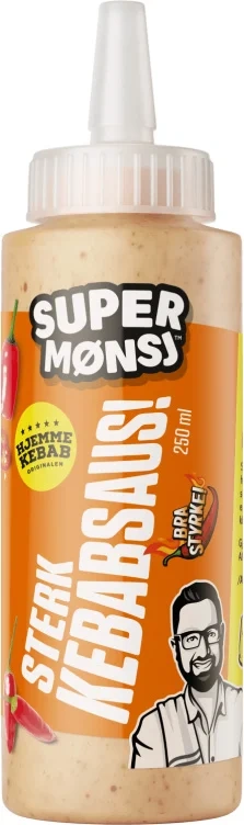Sterk Kebabsaus 250ml Super Mønsj