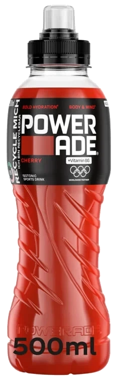 Powerade Cherry 0,5l flaske