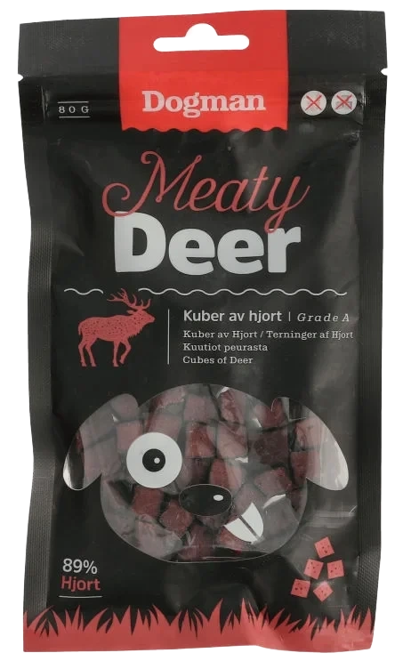 Meaty Kuber av Hjort 80g